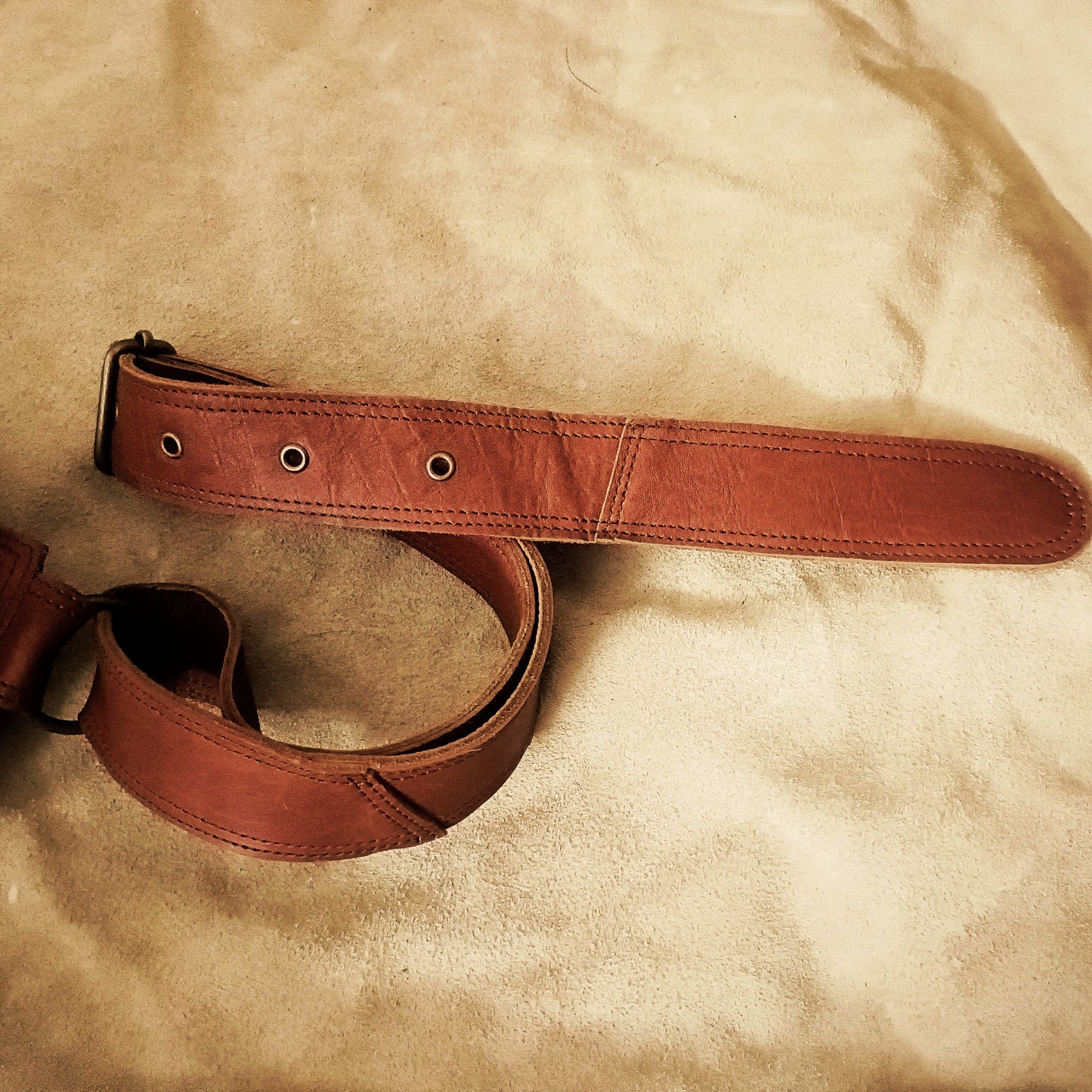 Handcrafted Leather Hip Bag – Utility Belt Pouch with Stone Design