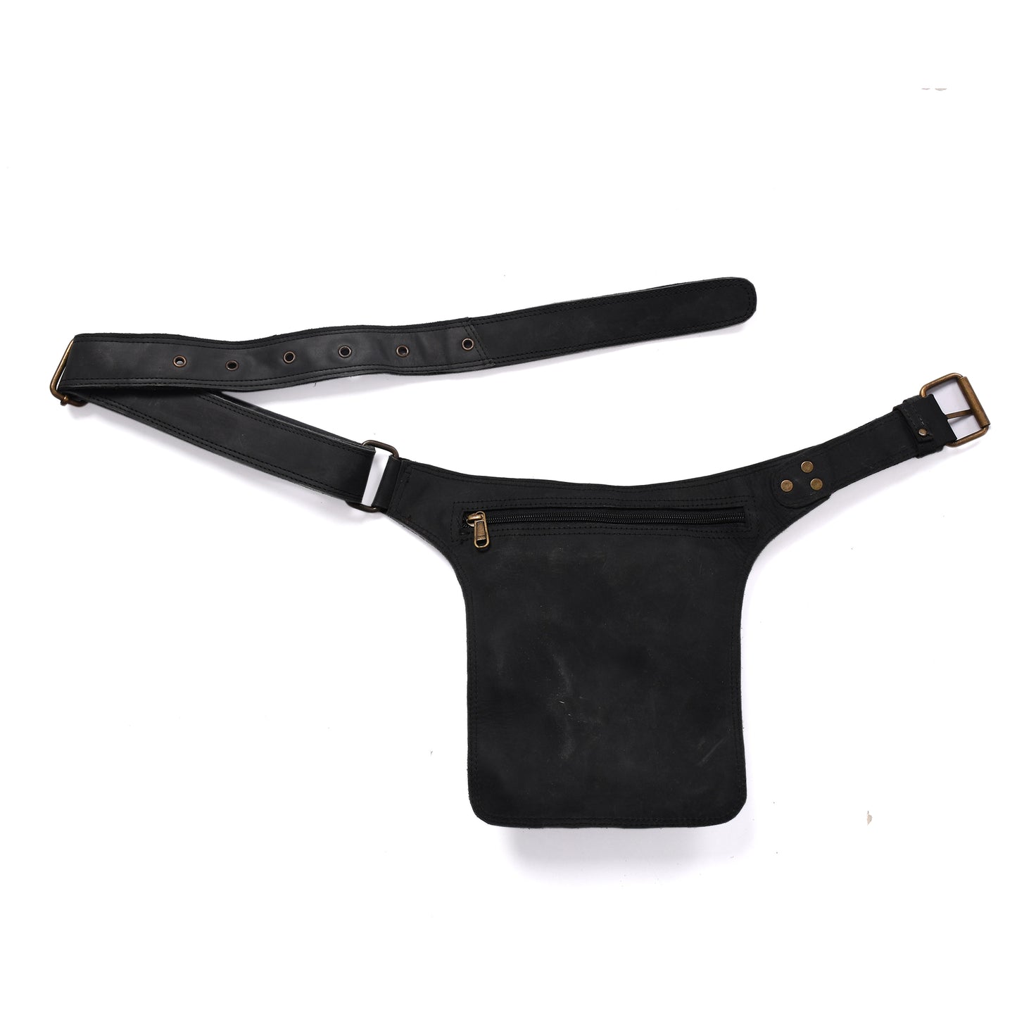 Premium Leather Waist Boho Bag | Leather Travel Hip Bag | Waist Bag | Utility Bag | Boho Bag For Unisex With Adjustable Straps +free gift.