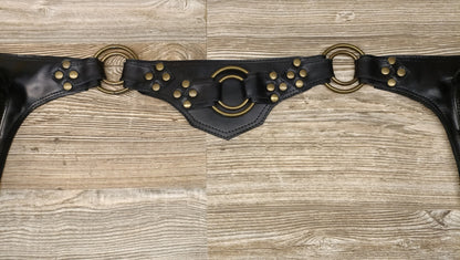 Handmade Leather Belt Bag: Adjustable Crossbody Hip Pouch....