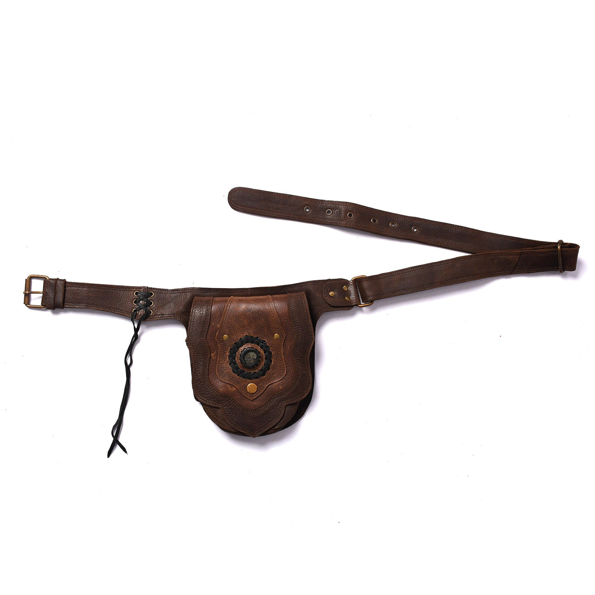 Handmade Leather Belt Pouch: Adjustable Hip Bag, Travel Waist Pack.....