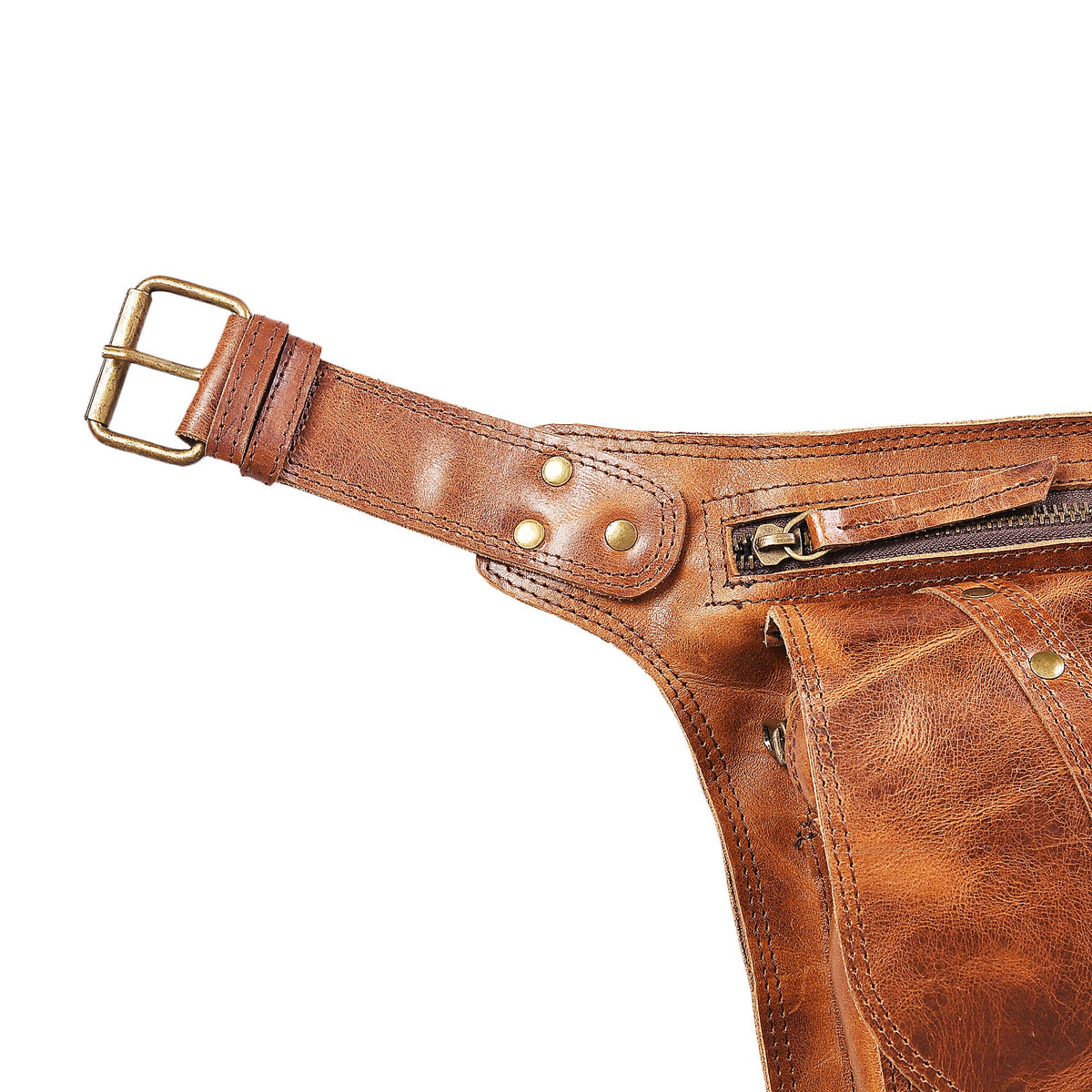 Handmade Leather Belt Pouch: Utility Bag for Hiking, Travel.....