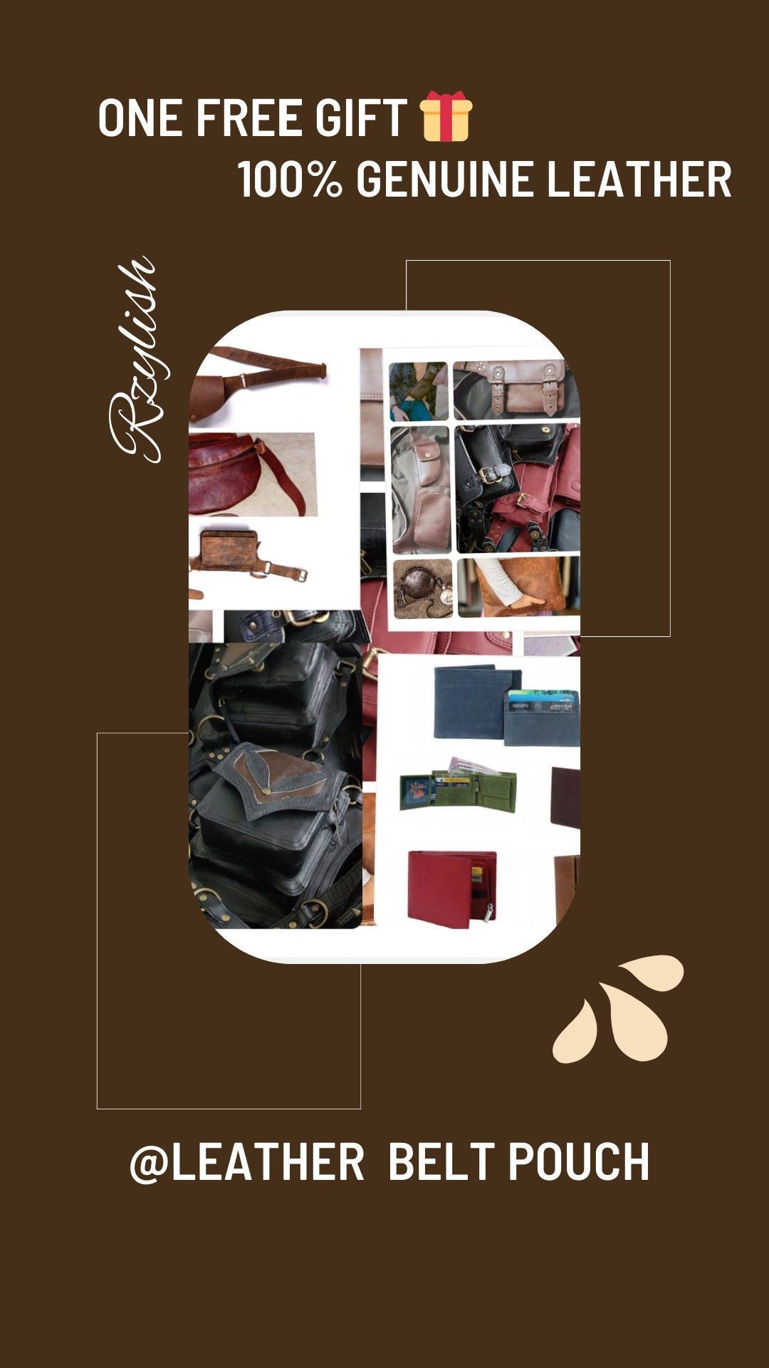 Handmade Leather Belt Pouch: Travel Fanny Pack with Adjustable Strap
