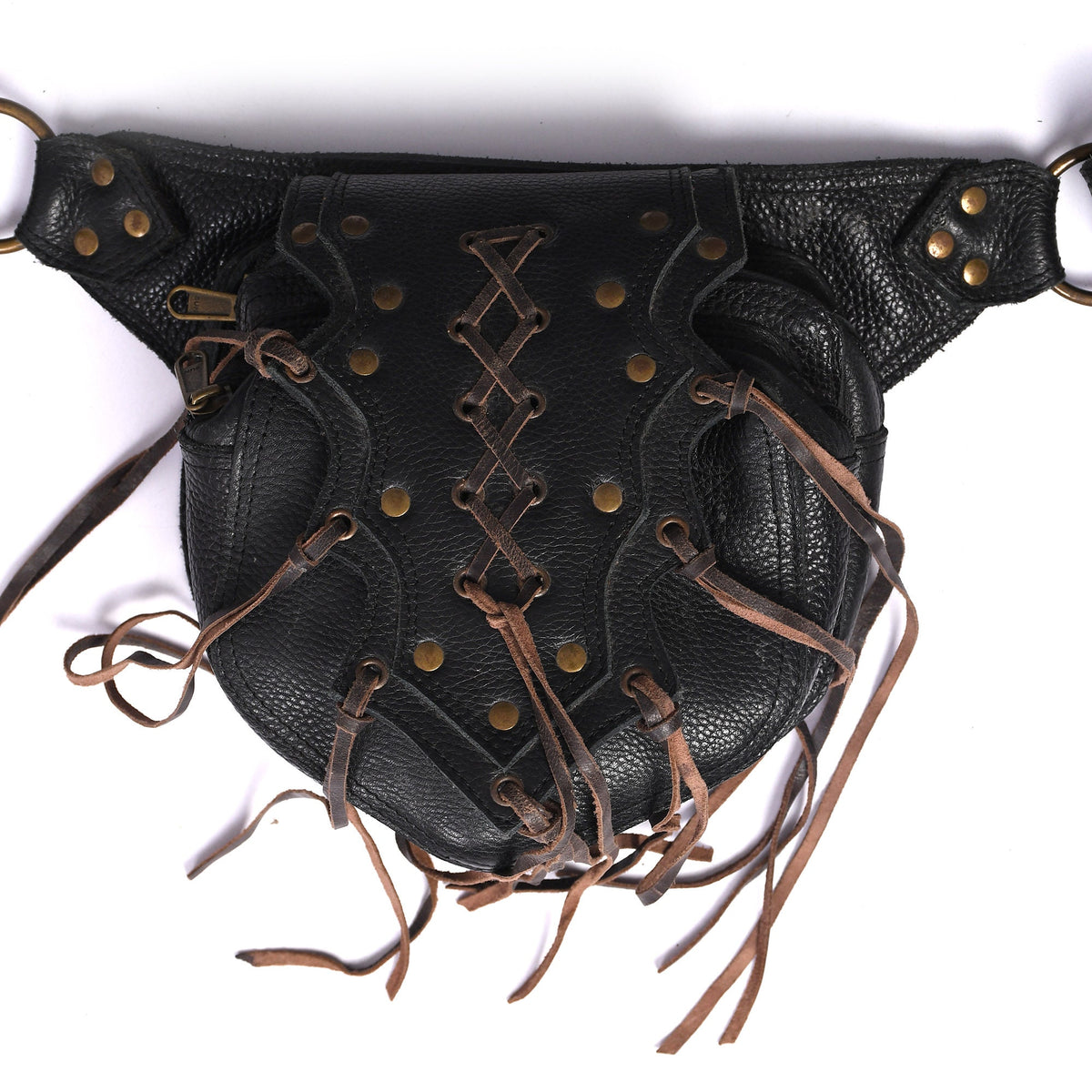 Handmade Leather Belt Pouch Combo | 2 Utility Hip Bags + Free Gift | Festival Fanny Pack