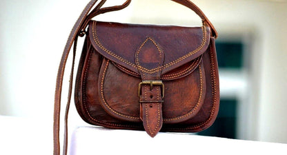 Handmade Brown Suede Fanny Pack: Festival Belt Bag with Free Gift
