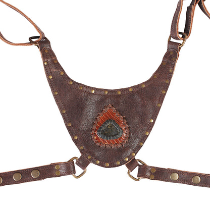 Combo of Leather Holster Bags | Burning Man Unisex Belt Pouch + Free Gift | Festival Utility Waist Bag | Handmade free gift..