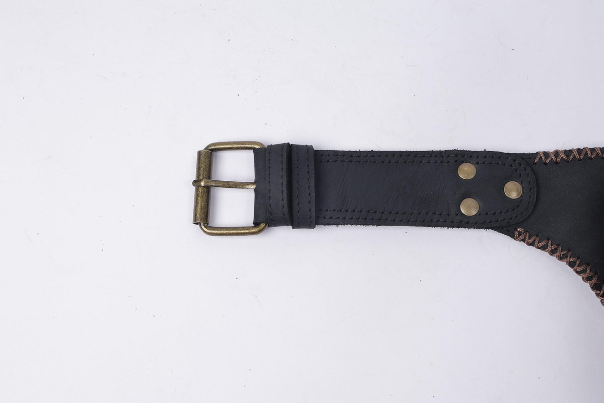 Handmade Leather Thigh Bag: Motorcycle Biker Leg Pouch
