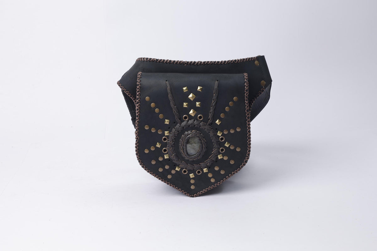Handmade Leather Thigh Bag: Motorcycle Biker Leg Pouch