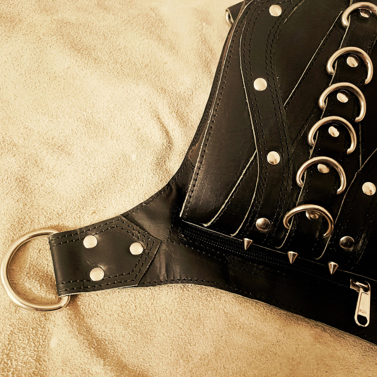 Hip Bag + Thigh Bag + Belt Pouch  Set | Festival Biker Gothic Studded Unisex Crossbody Gear