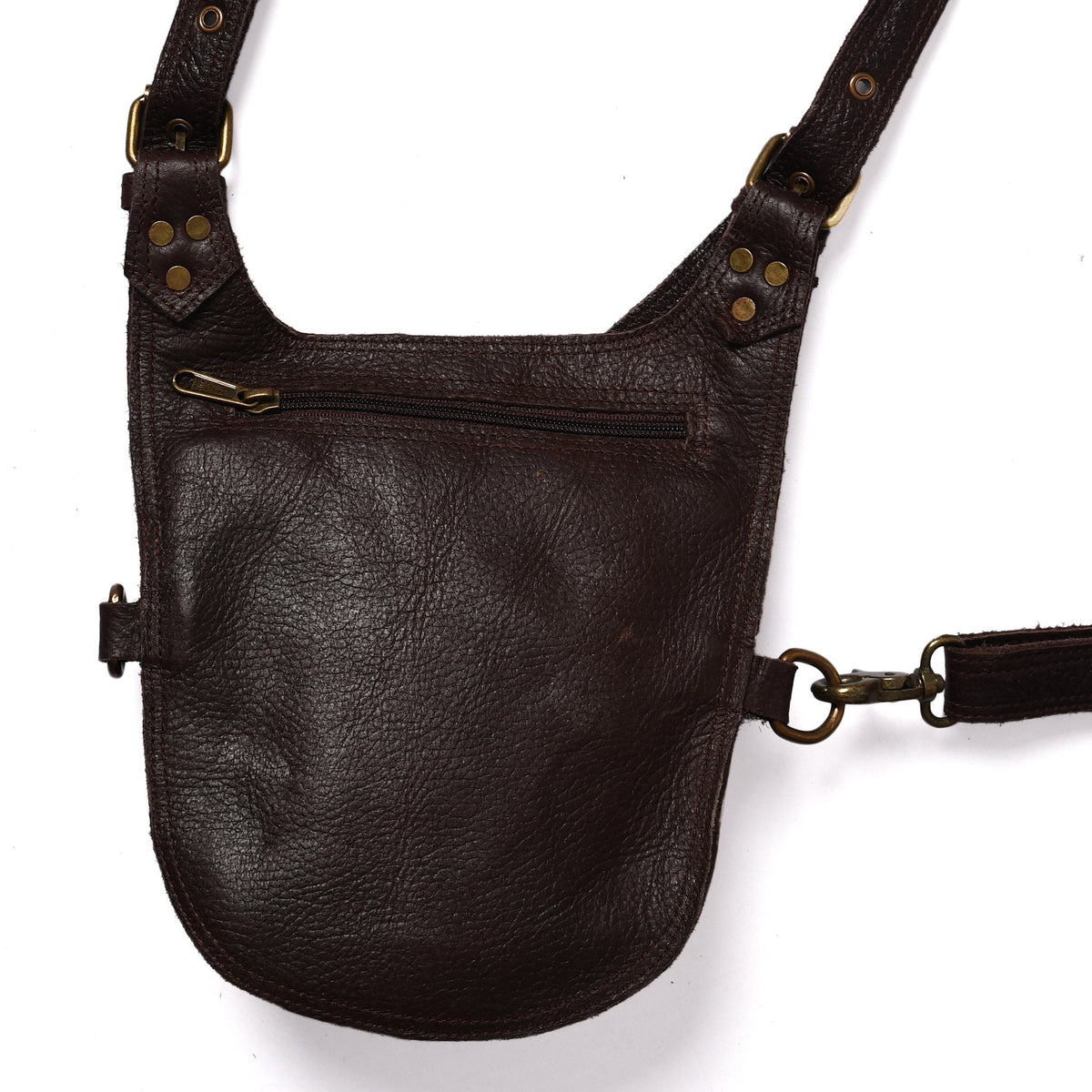 Leather Holster Bag: Unisex Festival Utility Belt