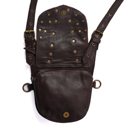 "Handcrafted Leather Holster Bag – Dual Pouch, Adjustable Straps, Unisex"