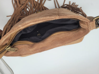 Handmade Leather Crossbody Bag: Personalized Women's Handbag + Free Gift.