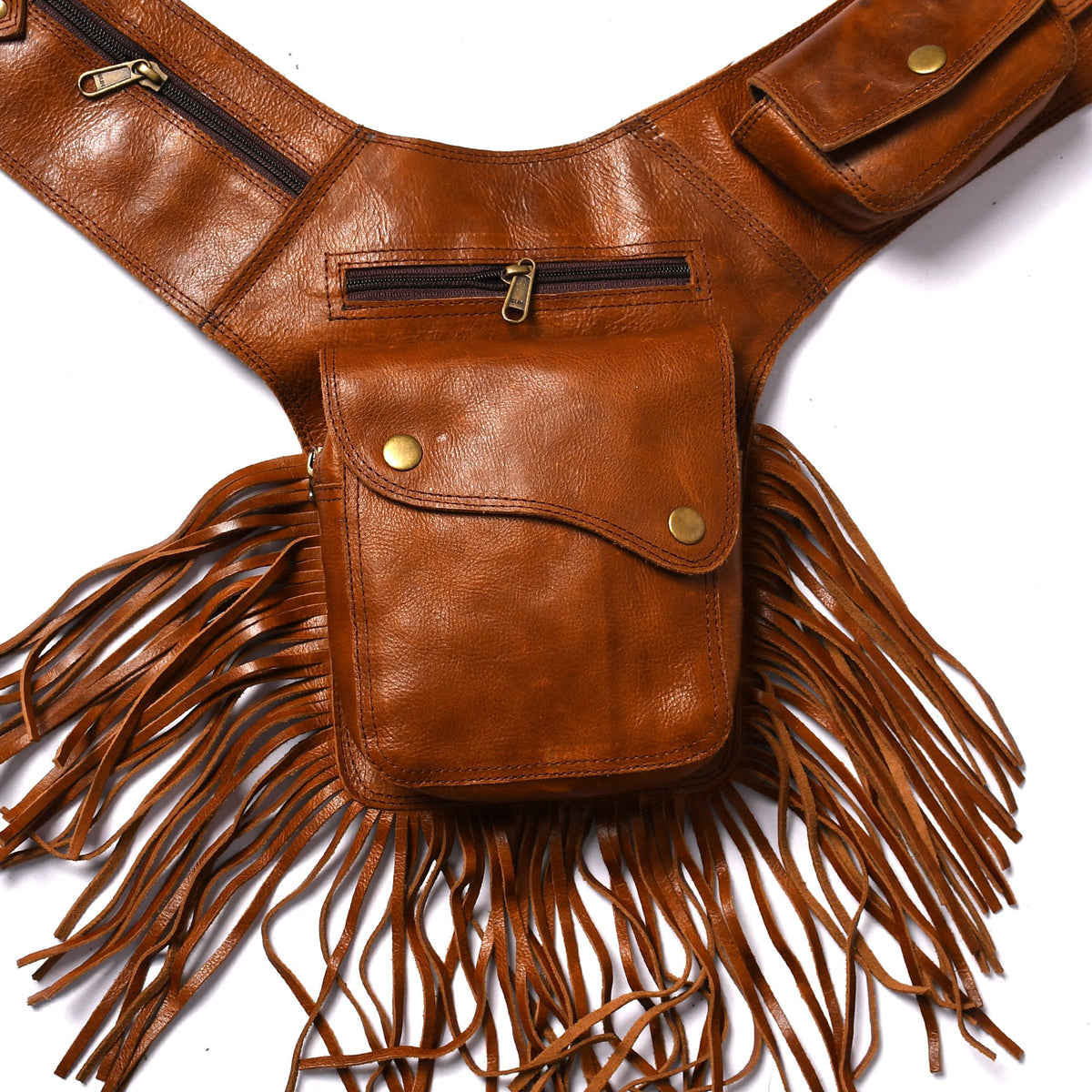 Handmade Leather Belt Pouch Set | 2 Utility Bags + Free Gift (Festival Bundle)