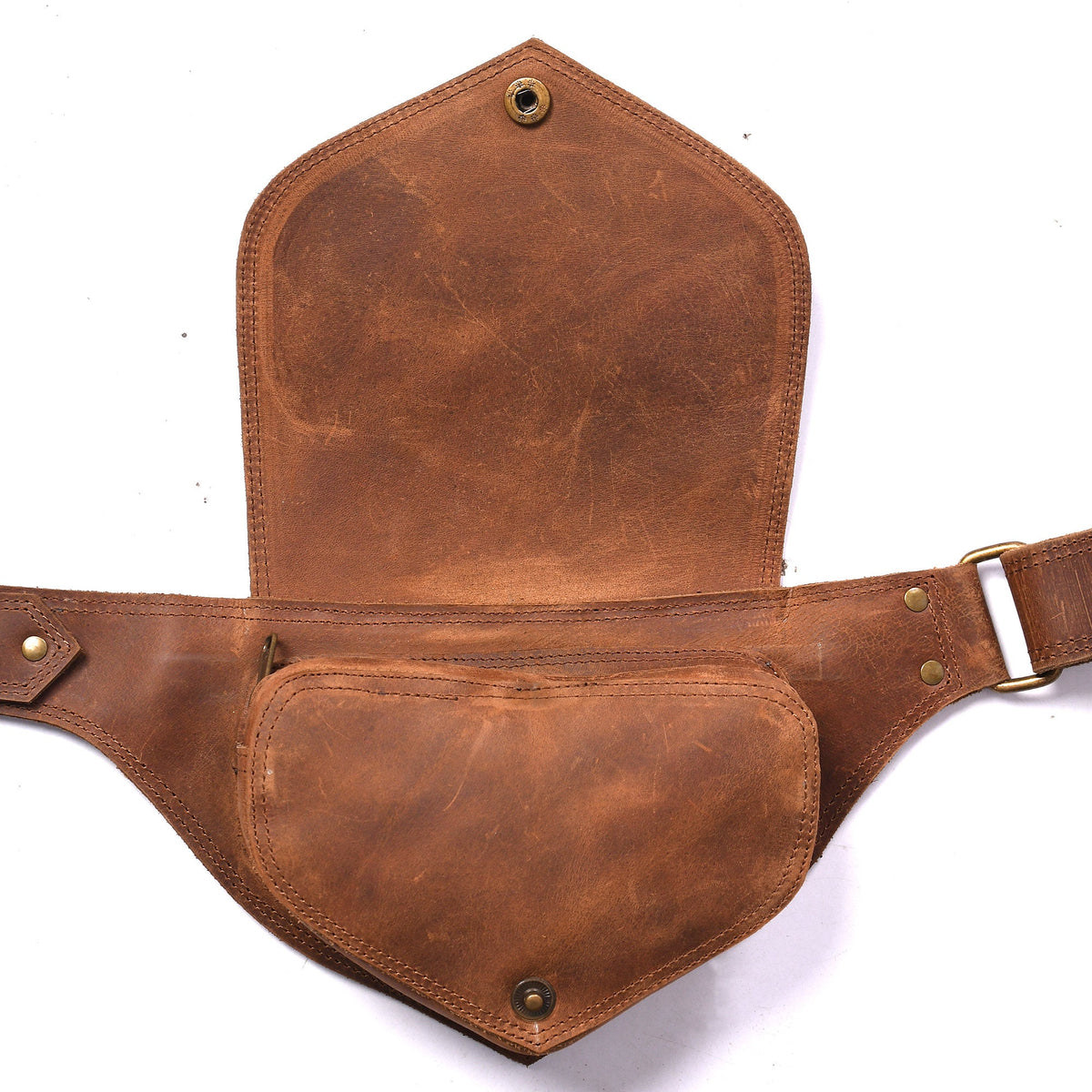 Handmade Leather Belt Pouch Set | 2 Utility Bags + Free Gift (Festival Bundle)