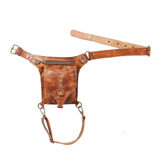 Handmade Leather Belt Pouch: Utility Bag for Hiking, Travel.....